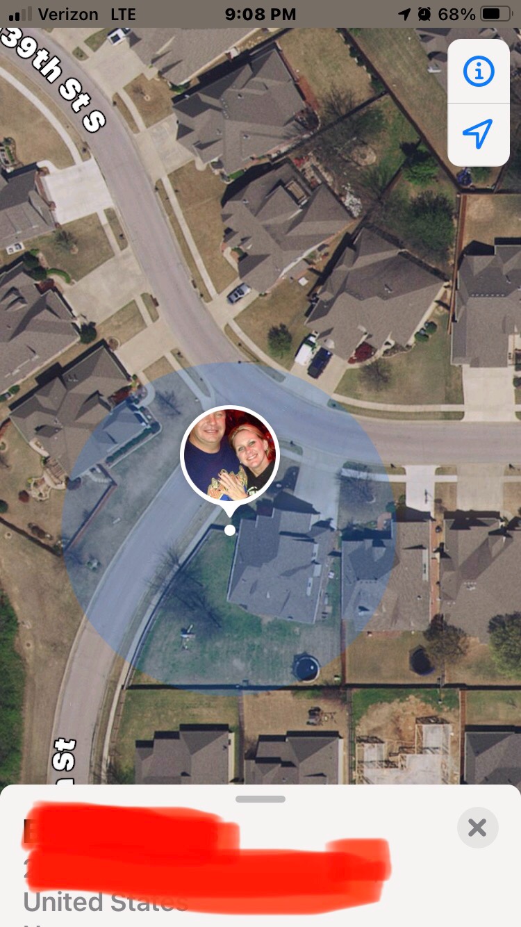 Apple Maps Blue Circle Blue Ring Around Friends Picture On Map - Apple Community