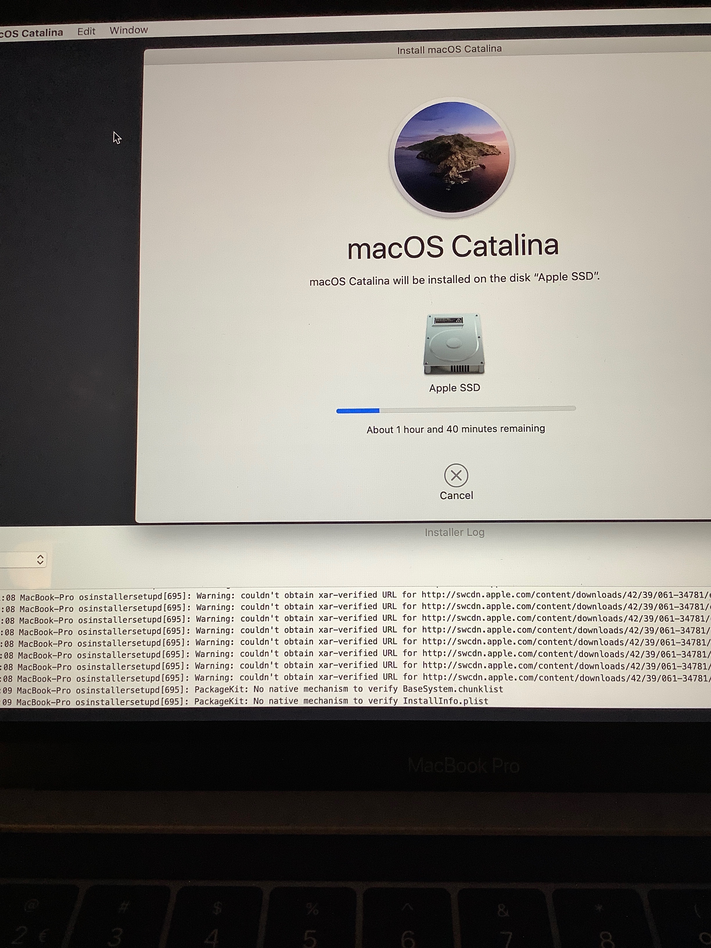 No native mechanism to verify installinfo… - Apple Community