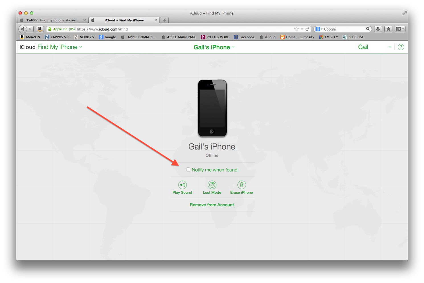 Find my iphone shows offline but how do I… Apple Community