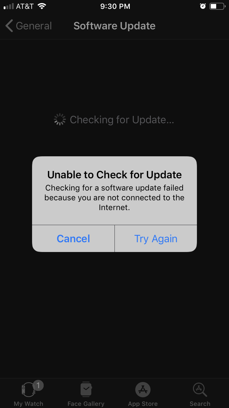 My Apple Watch 1 update Apple Community