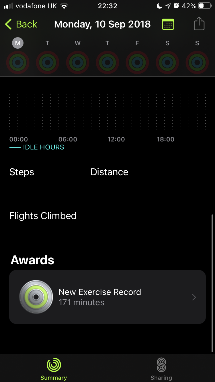 Deleting activity on online apple watch