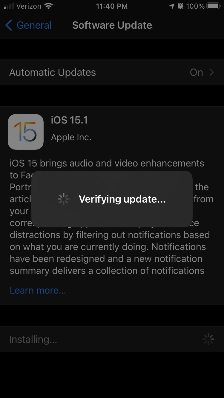 My phone keeps saying the update had an e… Apple Community