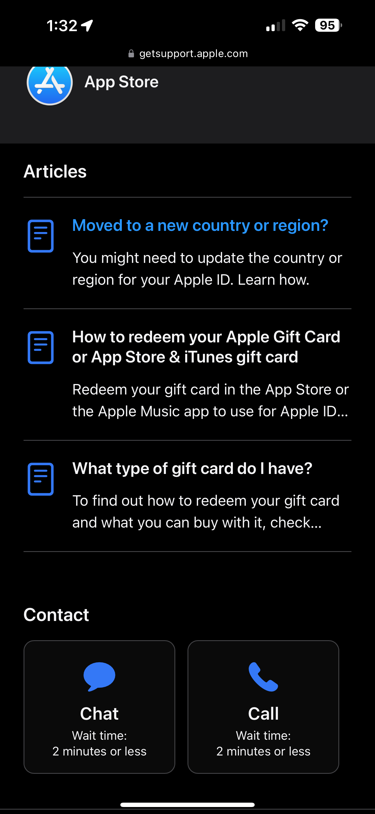 If you can't redeem your Apple Gift Card or App Store & iTunes