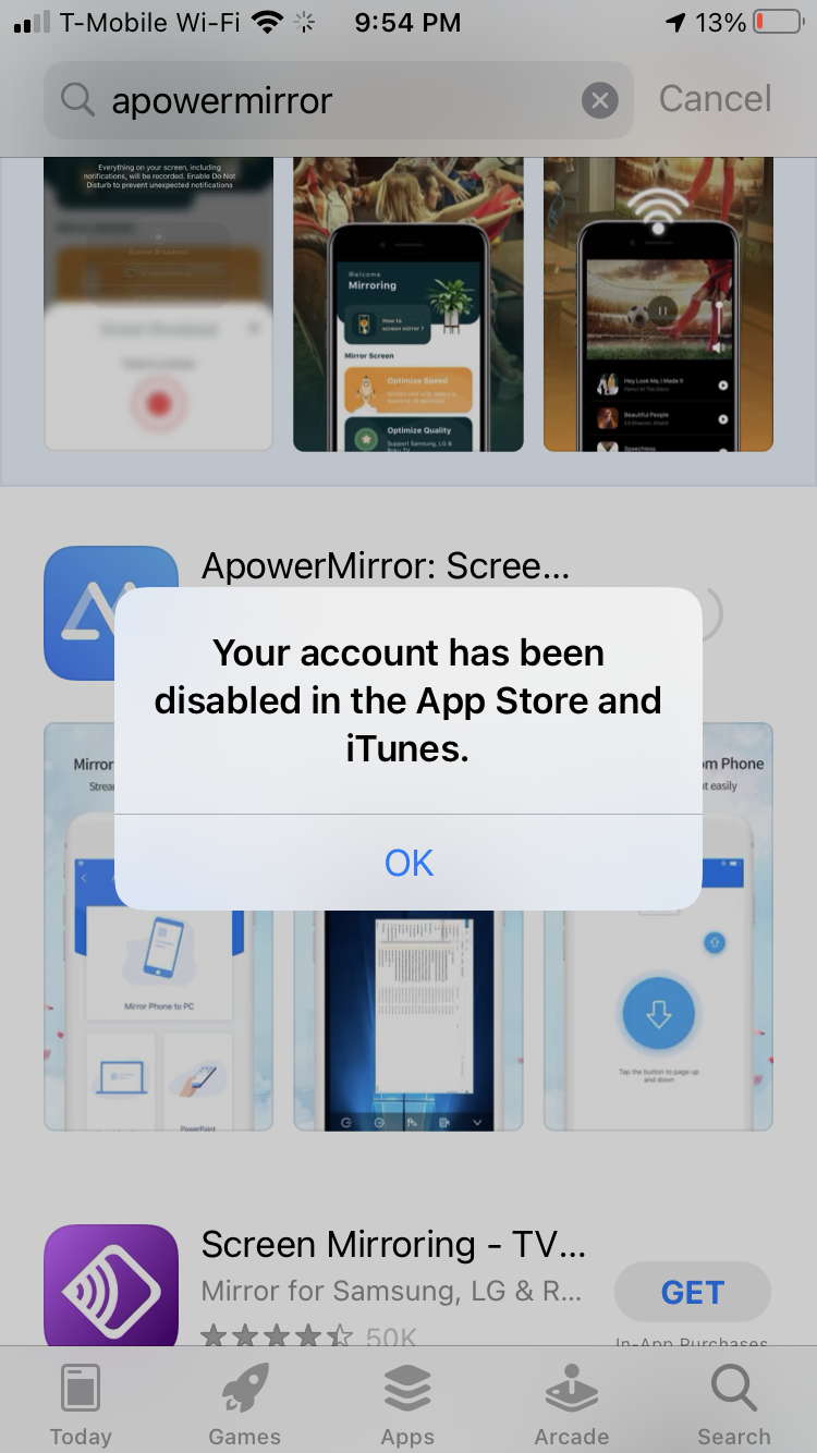 Account Disabled In ITunes And App Store - Apple Community