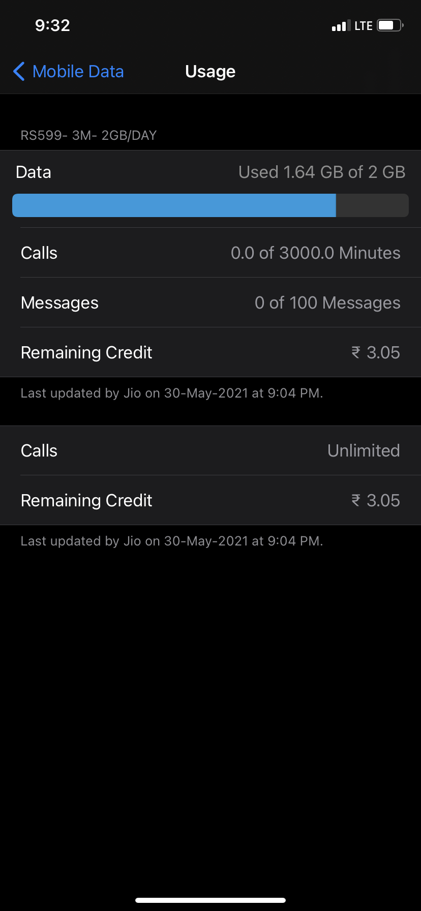 Daily usage of cellular data is not updat… - Apple Community