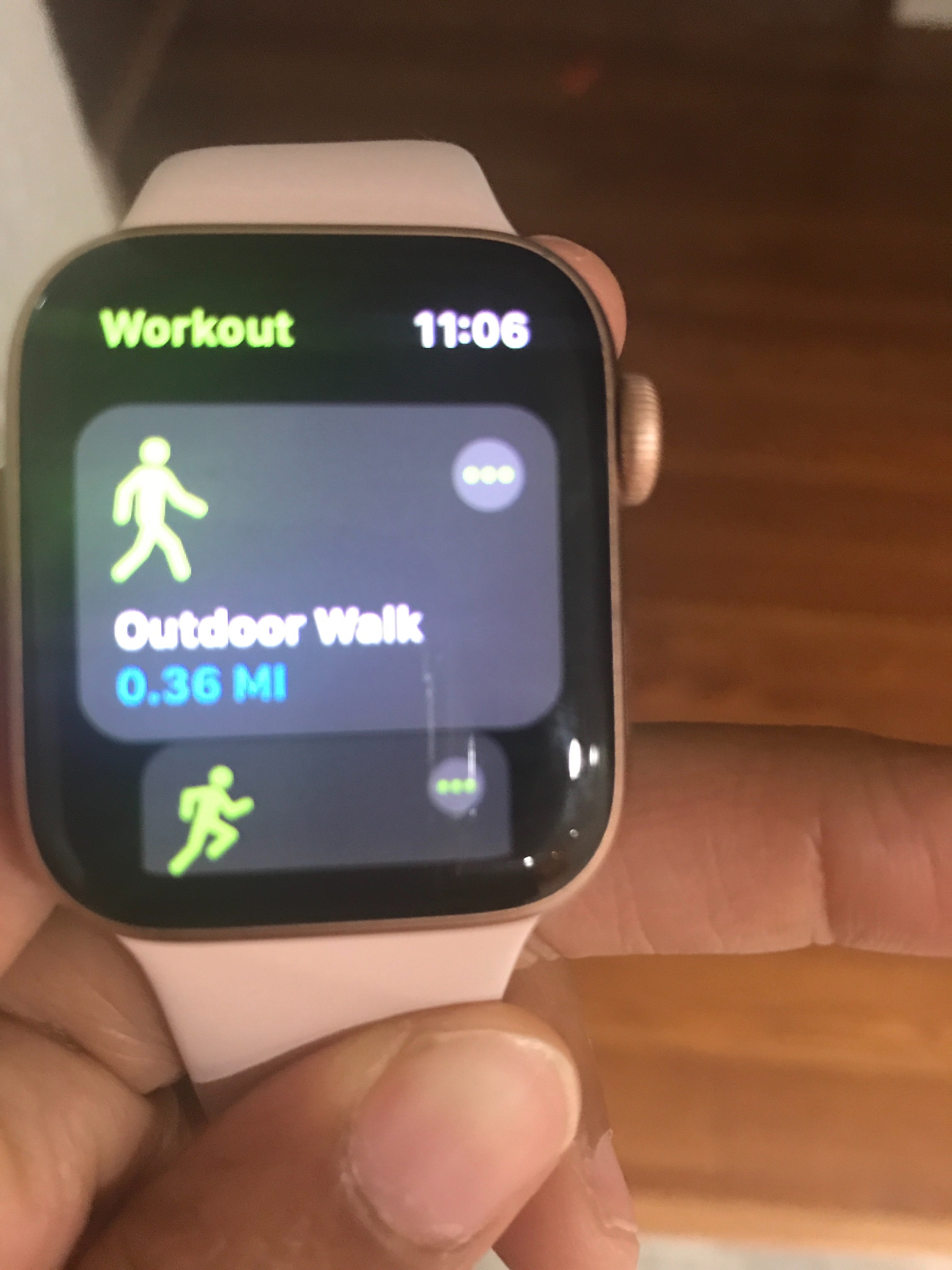 outdoor walk on apple watch