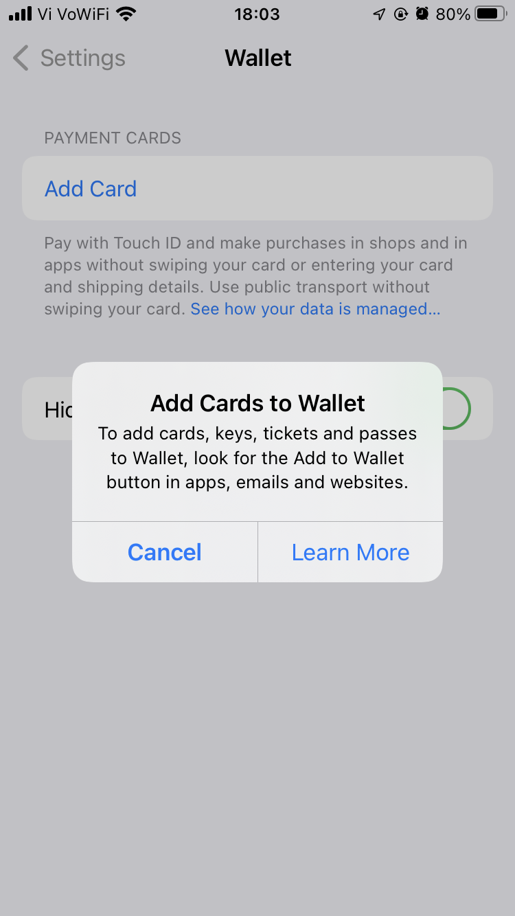 Wallet Issue - Apple Community