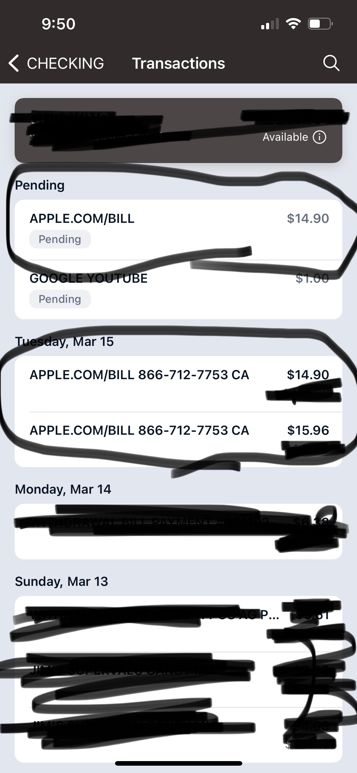 why did apple charge me 9.99