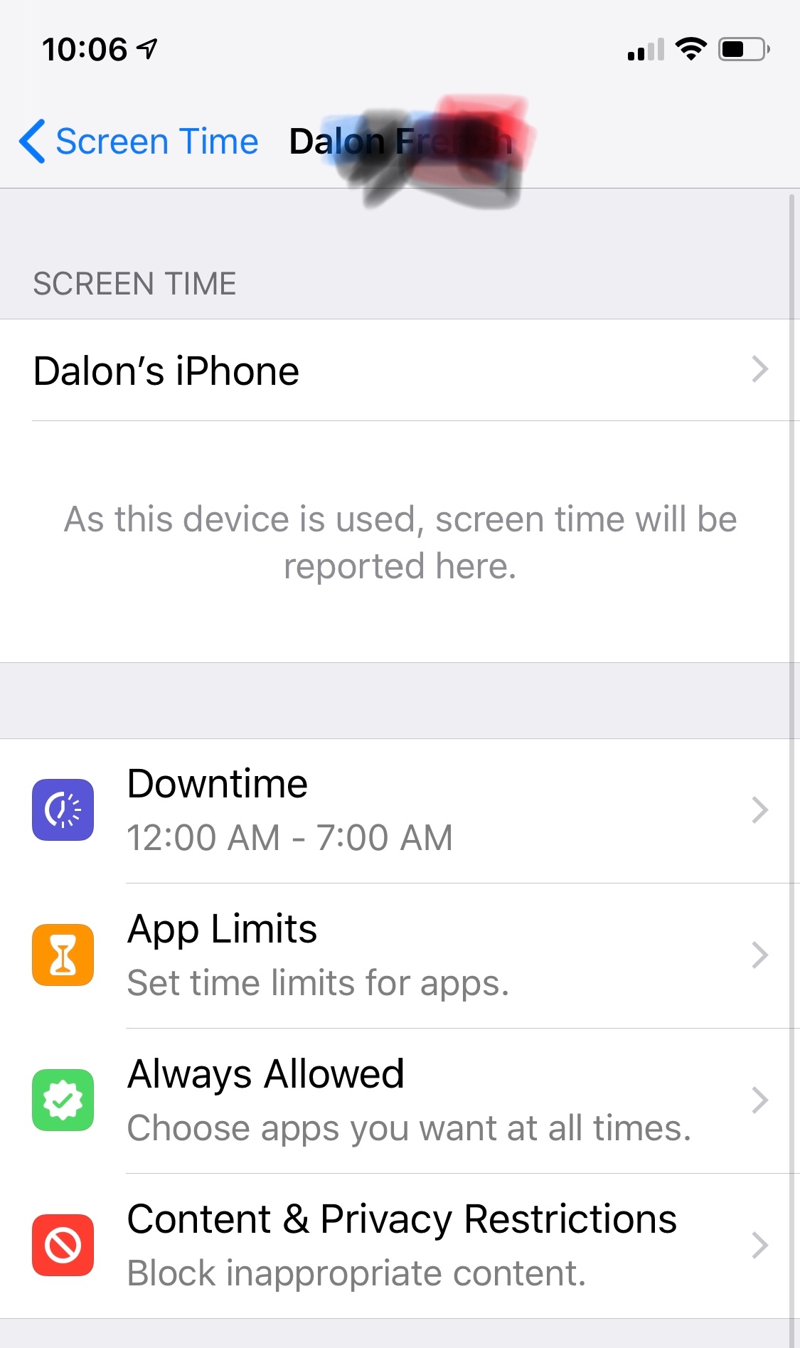 Screen Time On Child’s Device Not Showing… - Apple Community