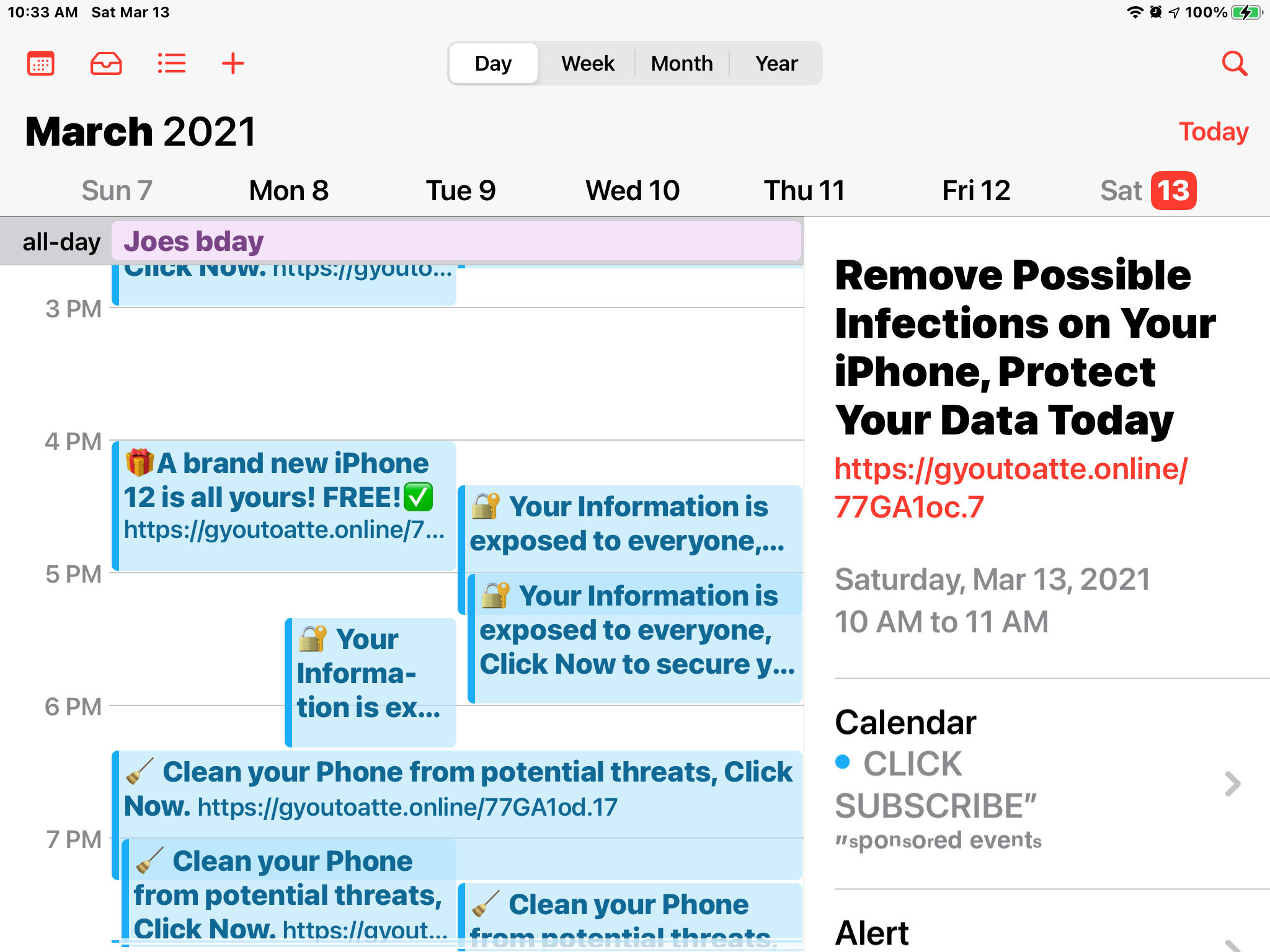 I have a iPad that has events in my calen… - Apple Community