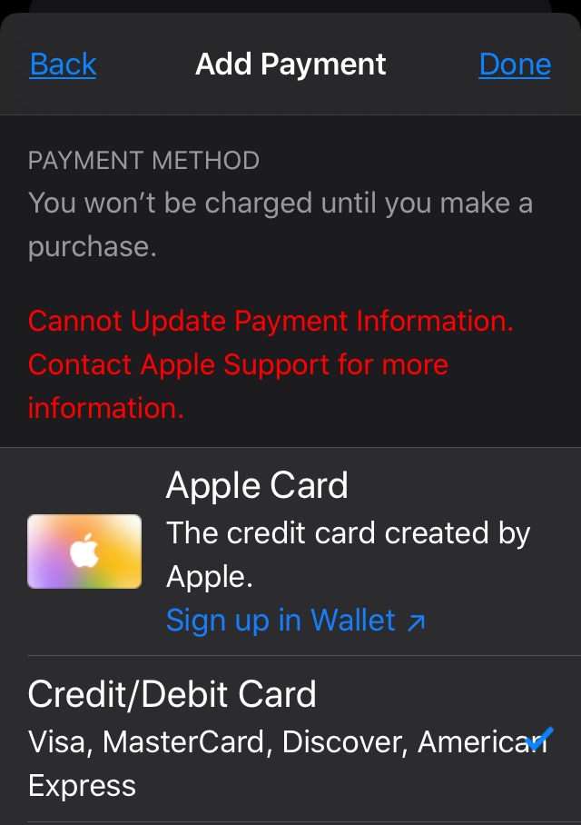 Upgrade payment - Apple Community