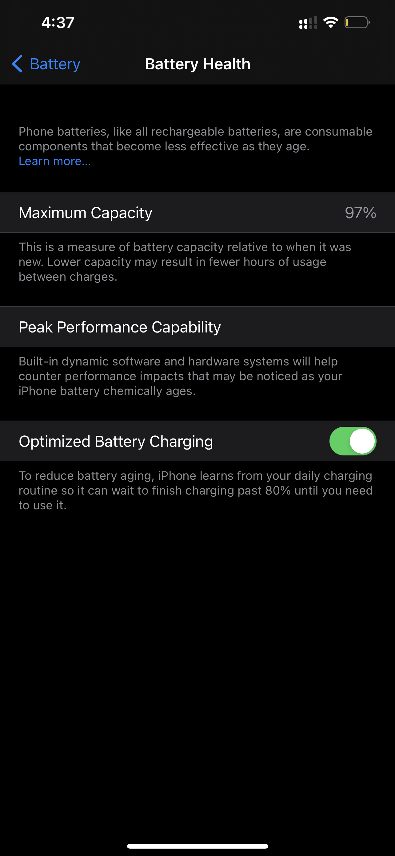 iphone battery size wh