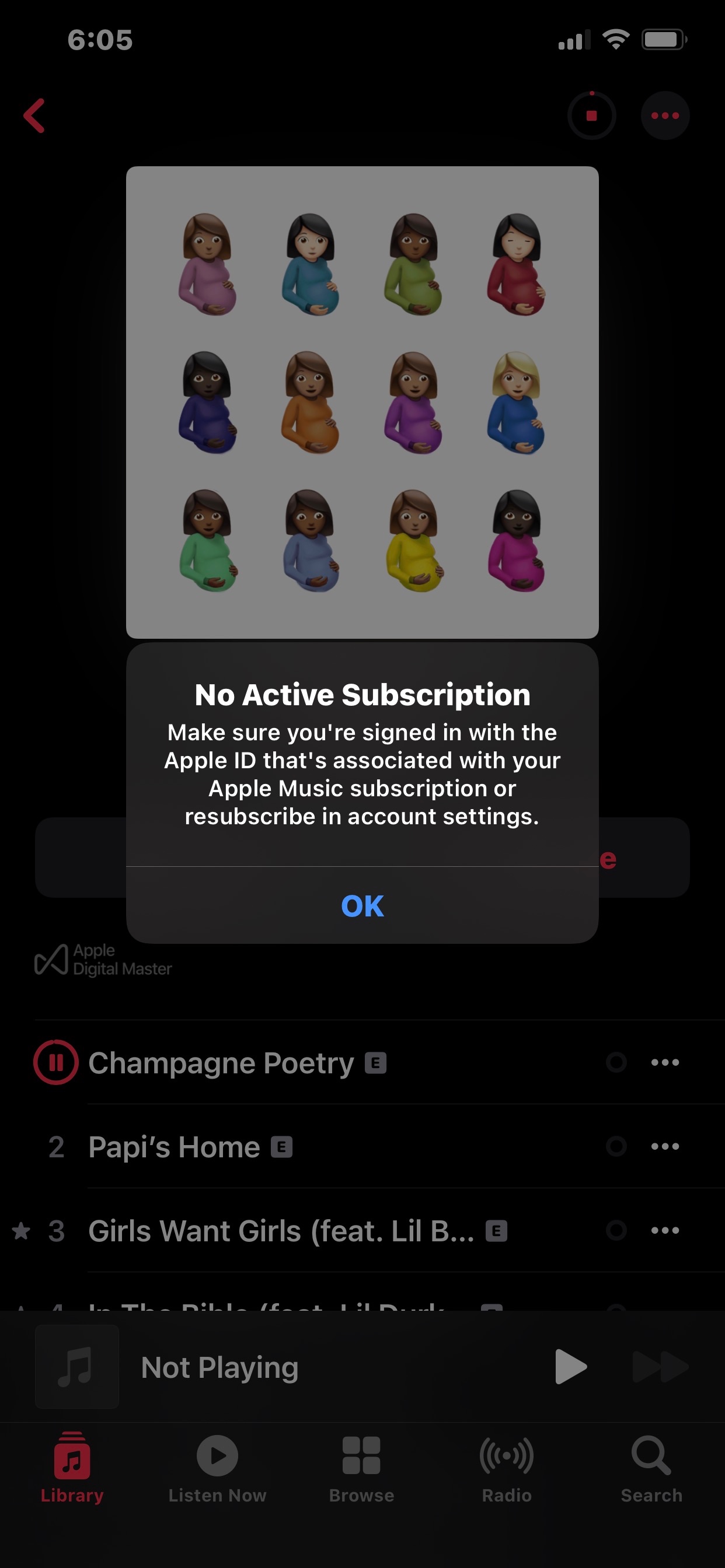 no-active-subscription-apple-community