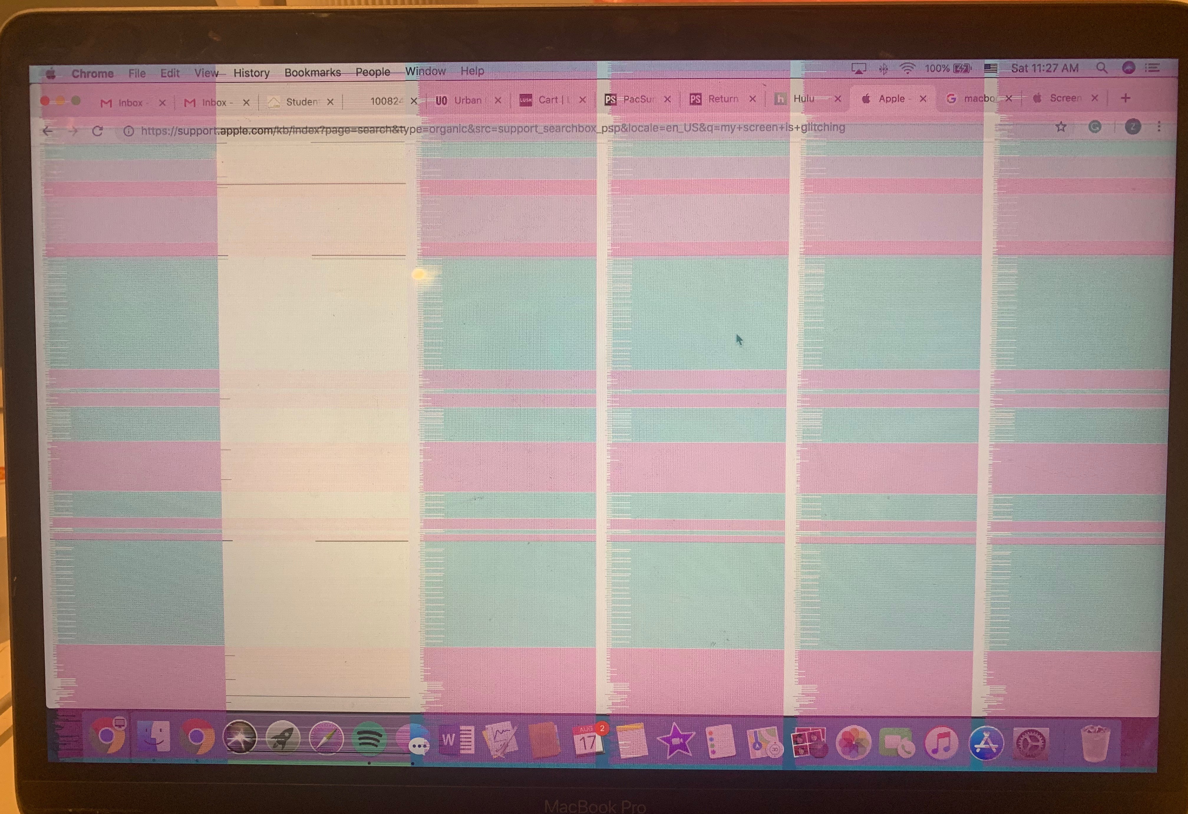 my screen is glitching - Apple Community