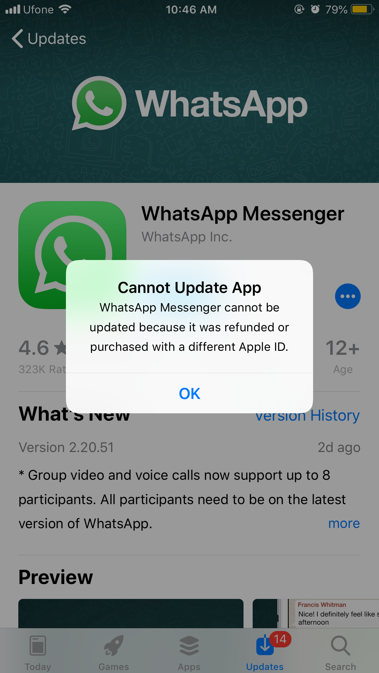 how to update whatsapp on mac
