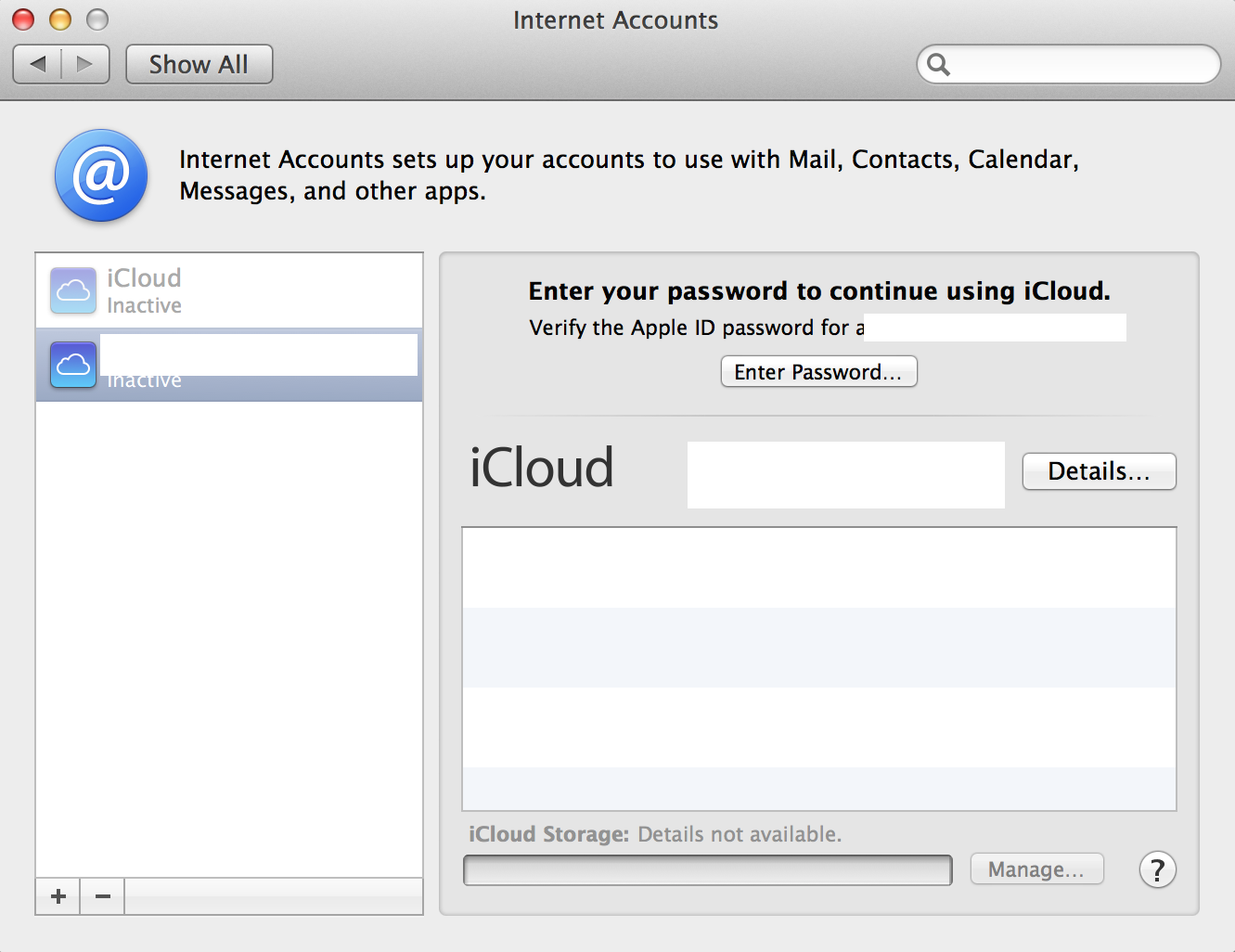 I can't delete the inactive iCloud accoun… Apple Community