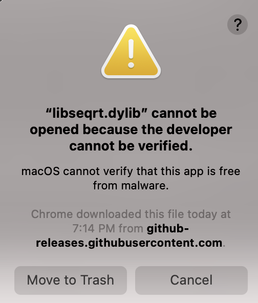 macos cannot verify that this app is free from malware bypass