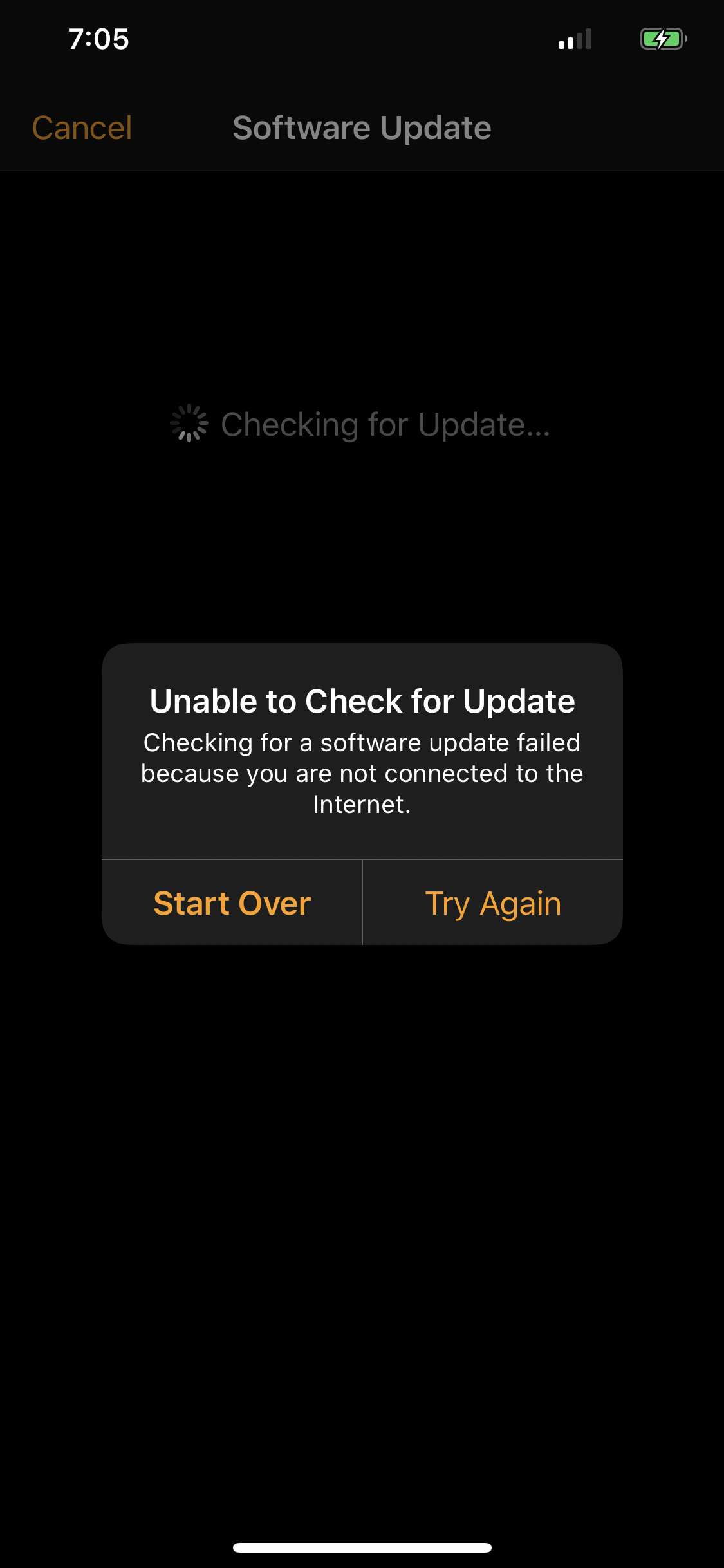 Unable To Check For Update Apple Watch T Apple Community