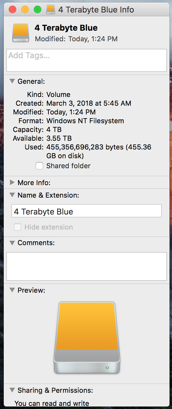 Seagate external drive is read/write on o… Apple Community