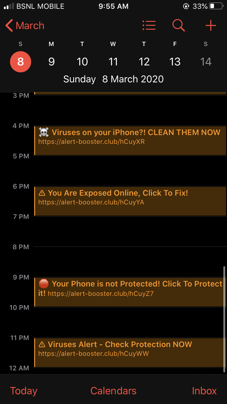 Calendar App Get Hacked Apple Community