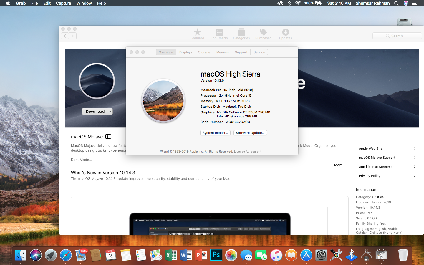 From MacOS High Sierra to Mojave Update ? Apple Community