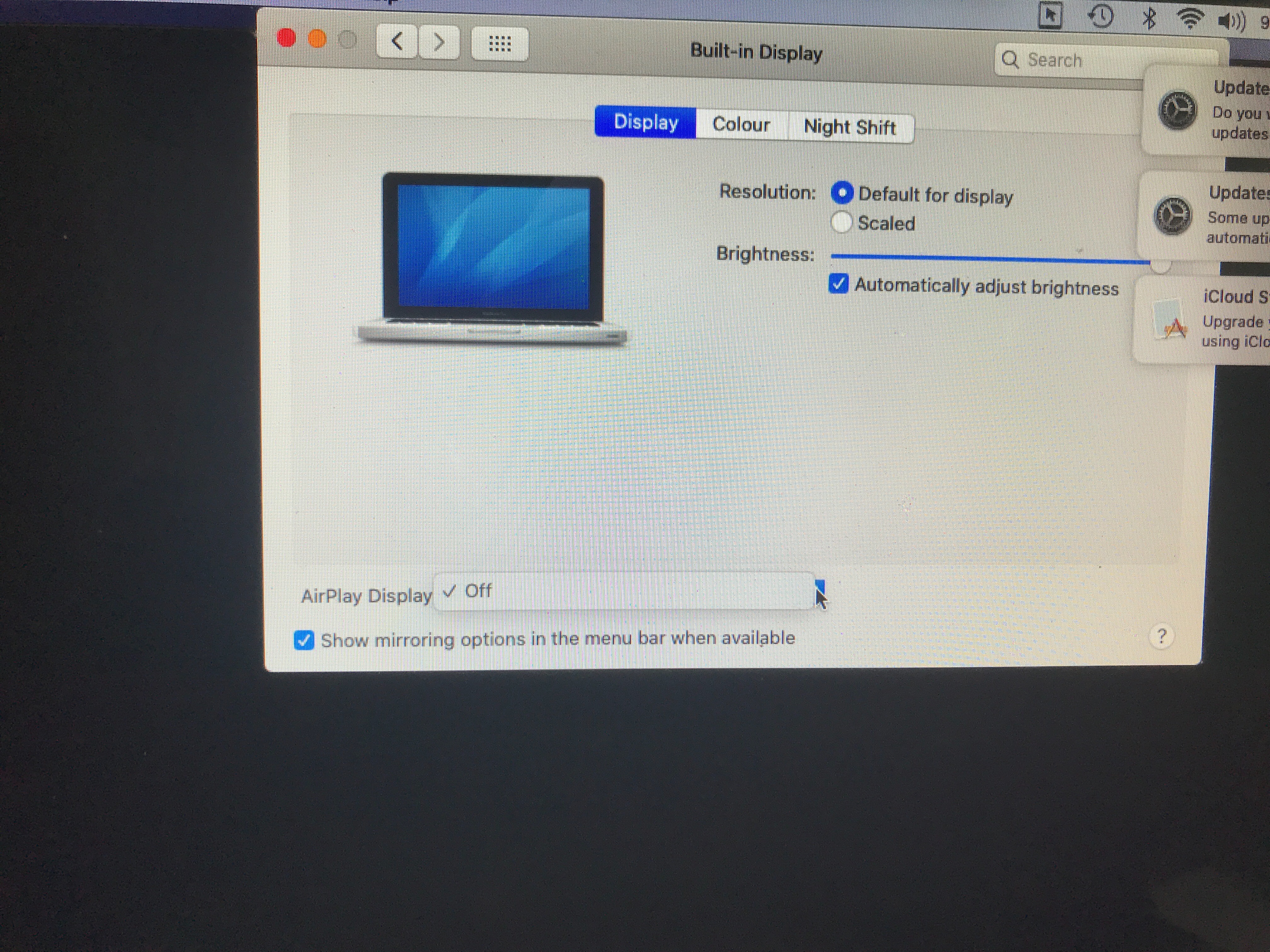 Macbook pro mid 2012 apple tv airplay old thermostat