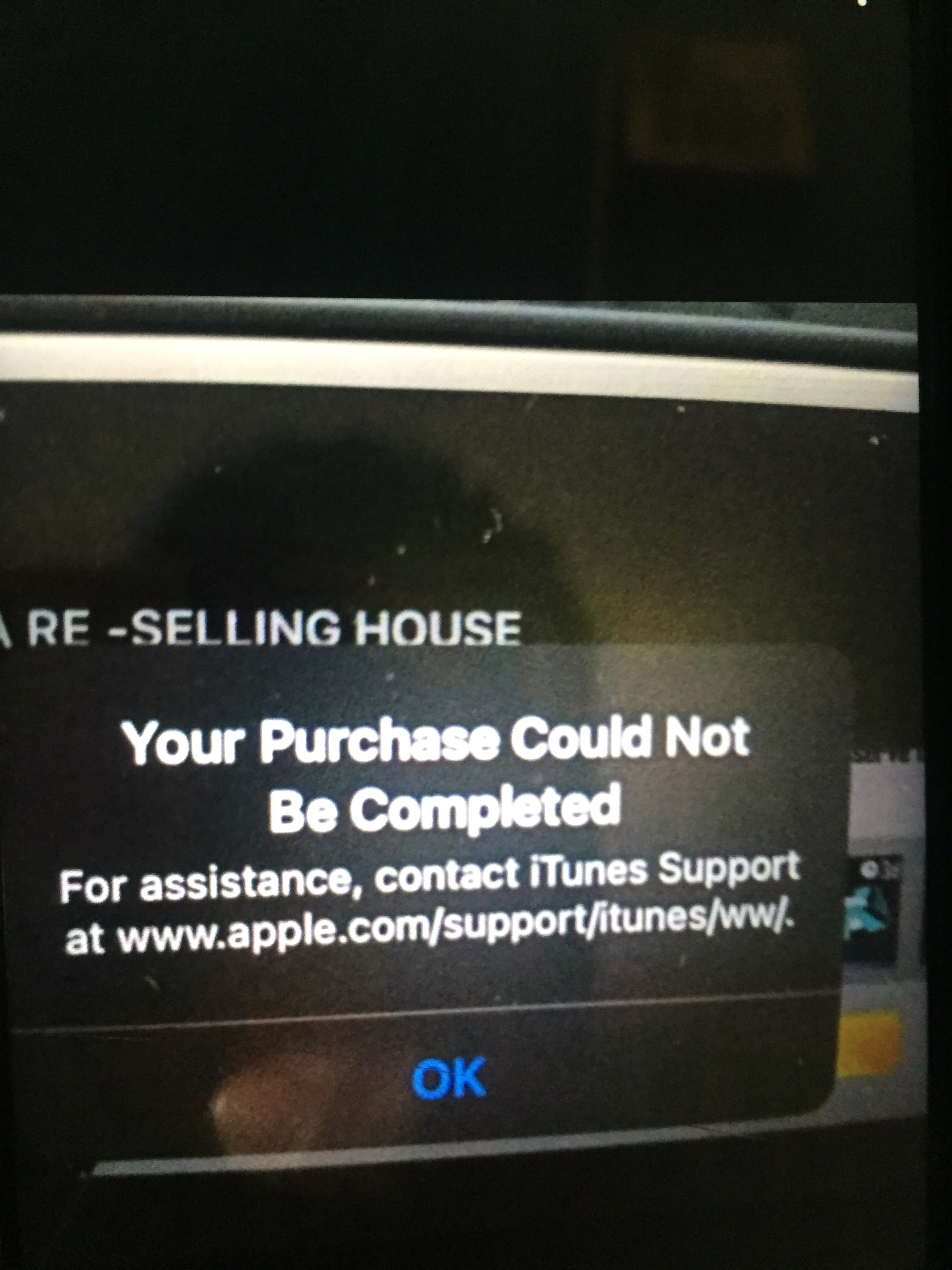 Your Purchase Could Not Be Completed - Apple Community