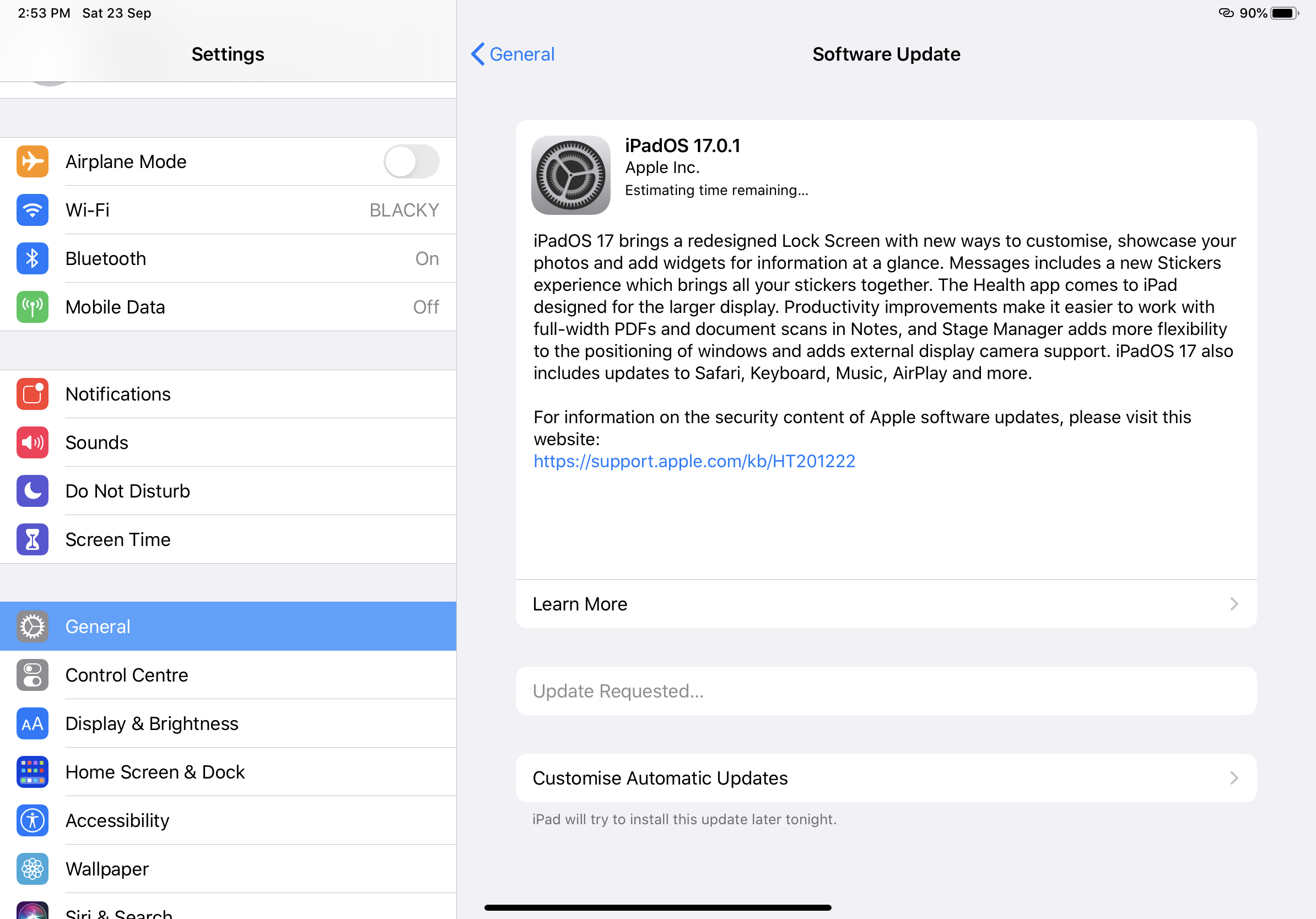 My iPad iOS is not updating Apple Community