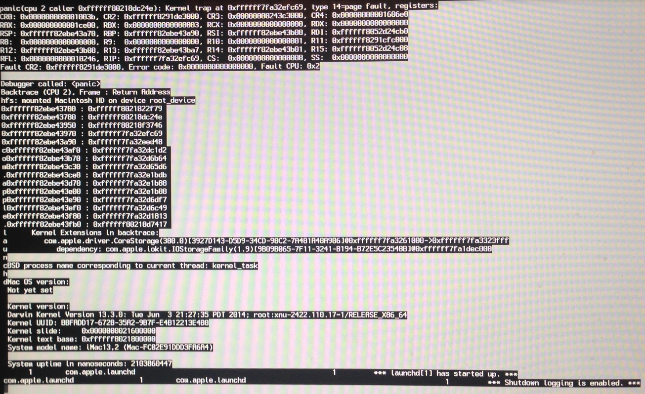 target disk mode causes kernel panic Apple Community