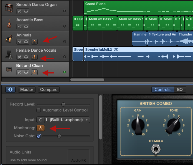 Hearing dry signal using Garageband and Focusrite 4i2 The Gear Page