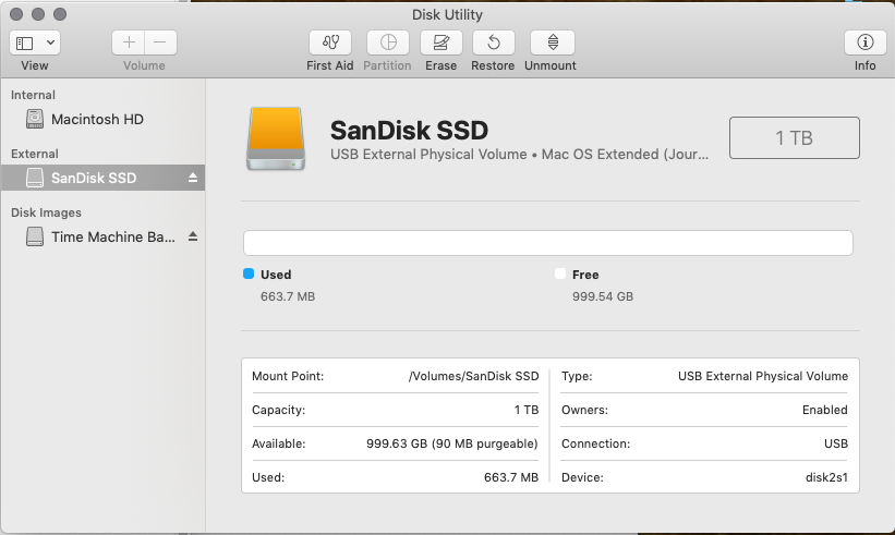 Hej Kilauea Mountain smog How to partition an external SSD Drive? - Apple Community