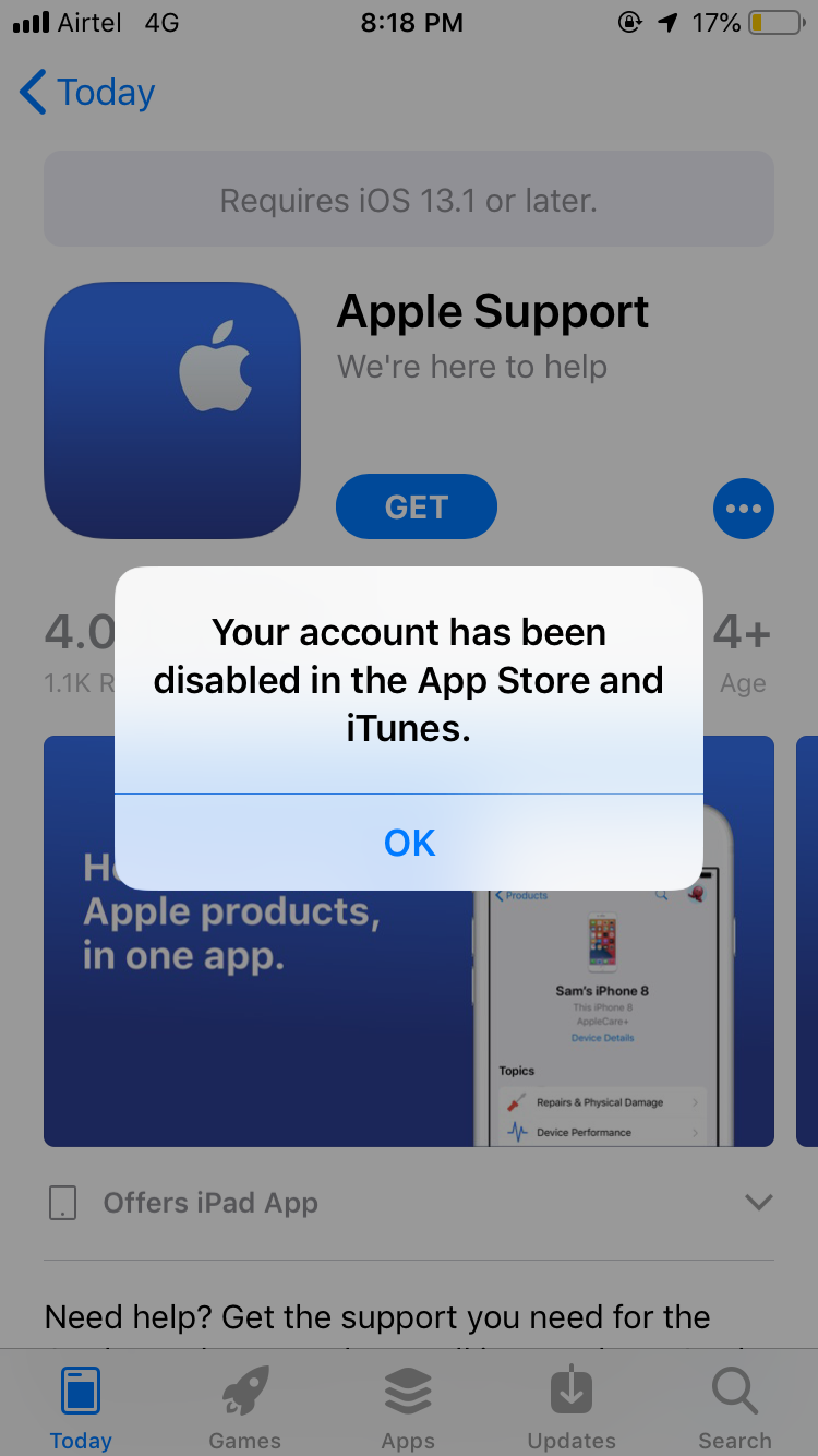 Apple Support on the App Store
