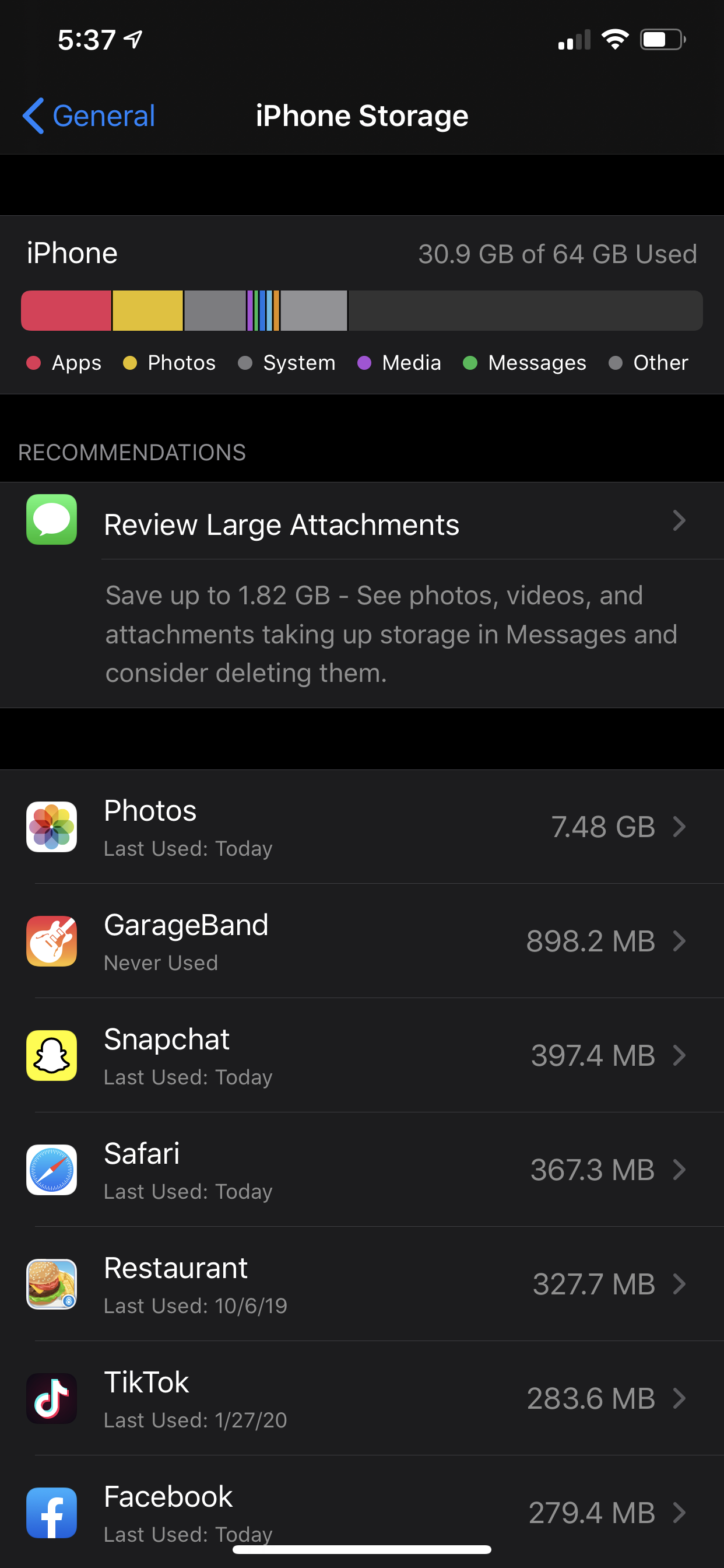 iPhone says not enough storage but there … - Apple Community