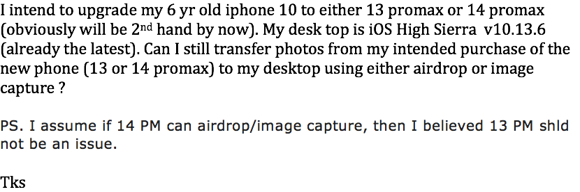 Any Problem Air Dropping 13 Or 14 Promax Apple Community