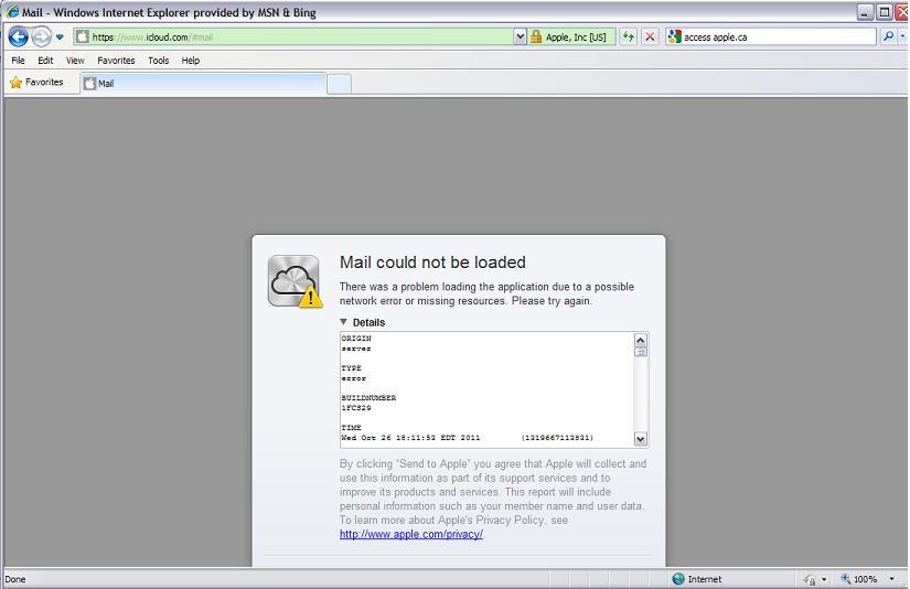 iCloud mail not working on iOS "Cannot Ge… - Apple Community