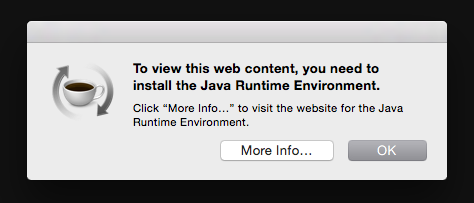 Macbook air keep getting alert for java runtime environment download 64-bit
