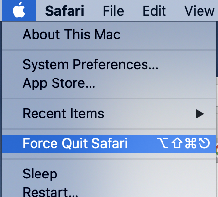 lost safari icon in mac