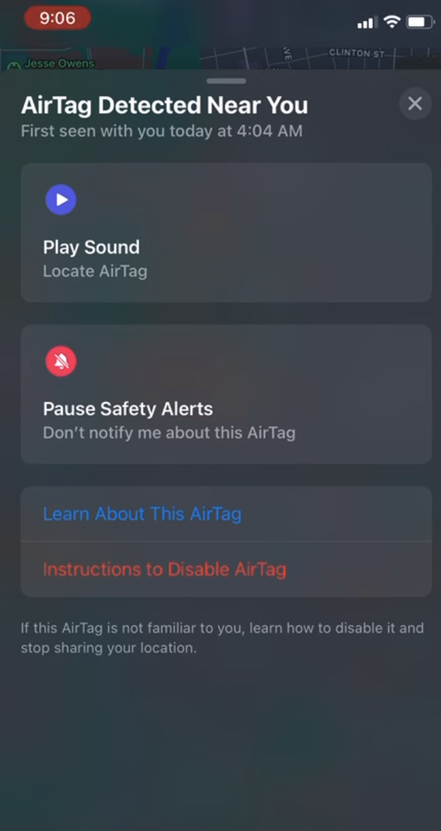 What to do if you get an alert that an AirTag, Find My network accessory,  or set of AirPods is with you - Apple Support