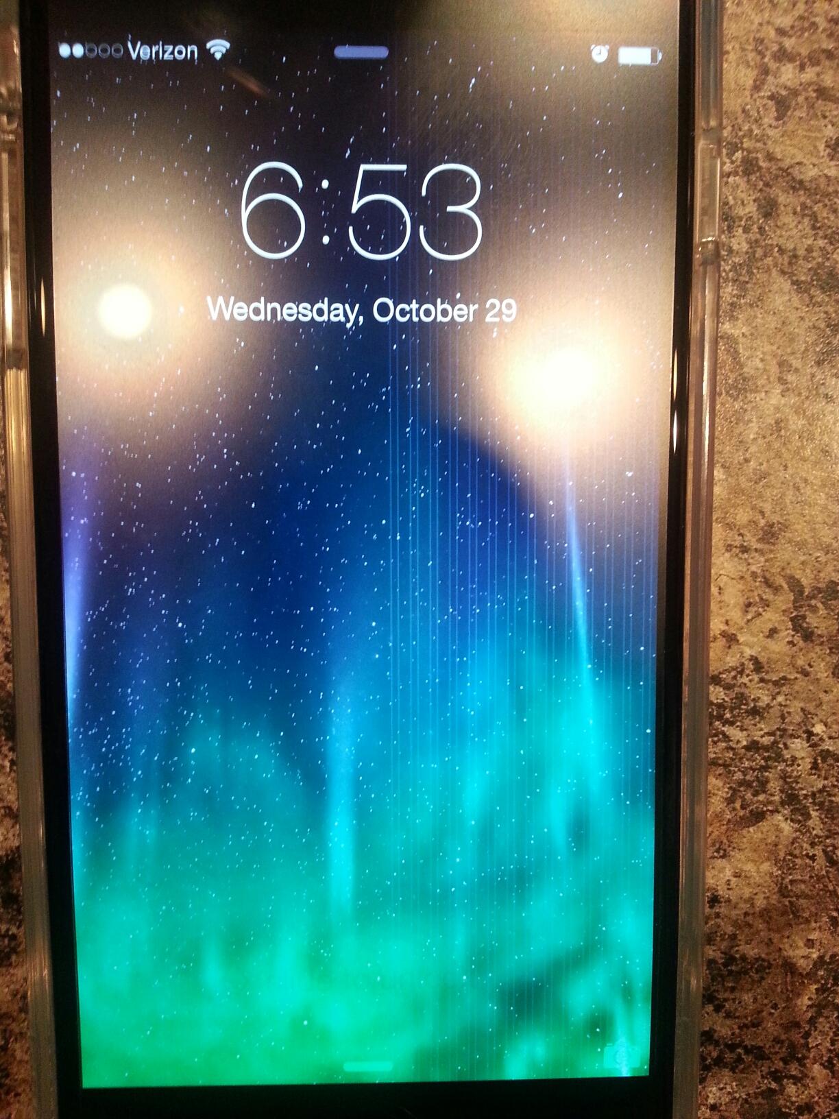 iPhone 6 Plus right half of screen has li… - Apple Community