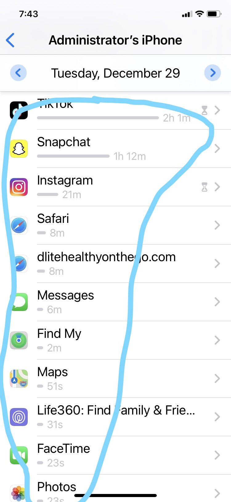 Screen Time Problems Gray Bars / Time Do… Apple Community