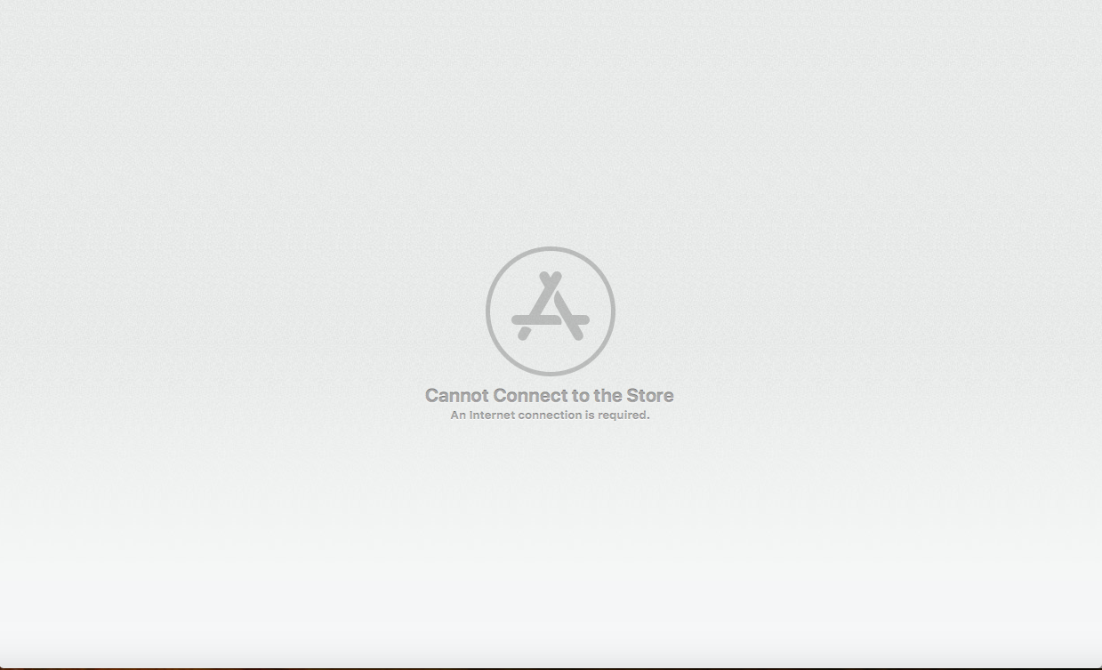 App store нет подключения к интернету