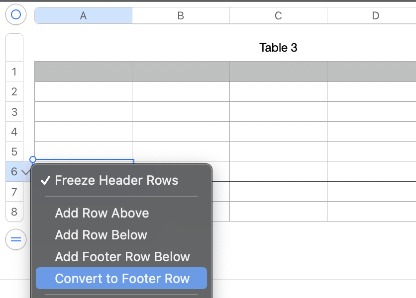 Why can t I add rows near the bottom of m Apple Community