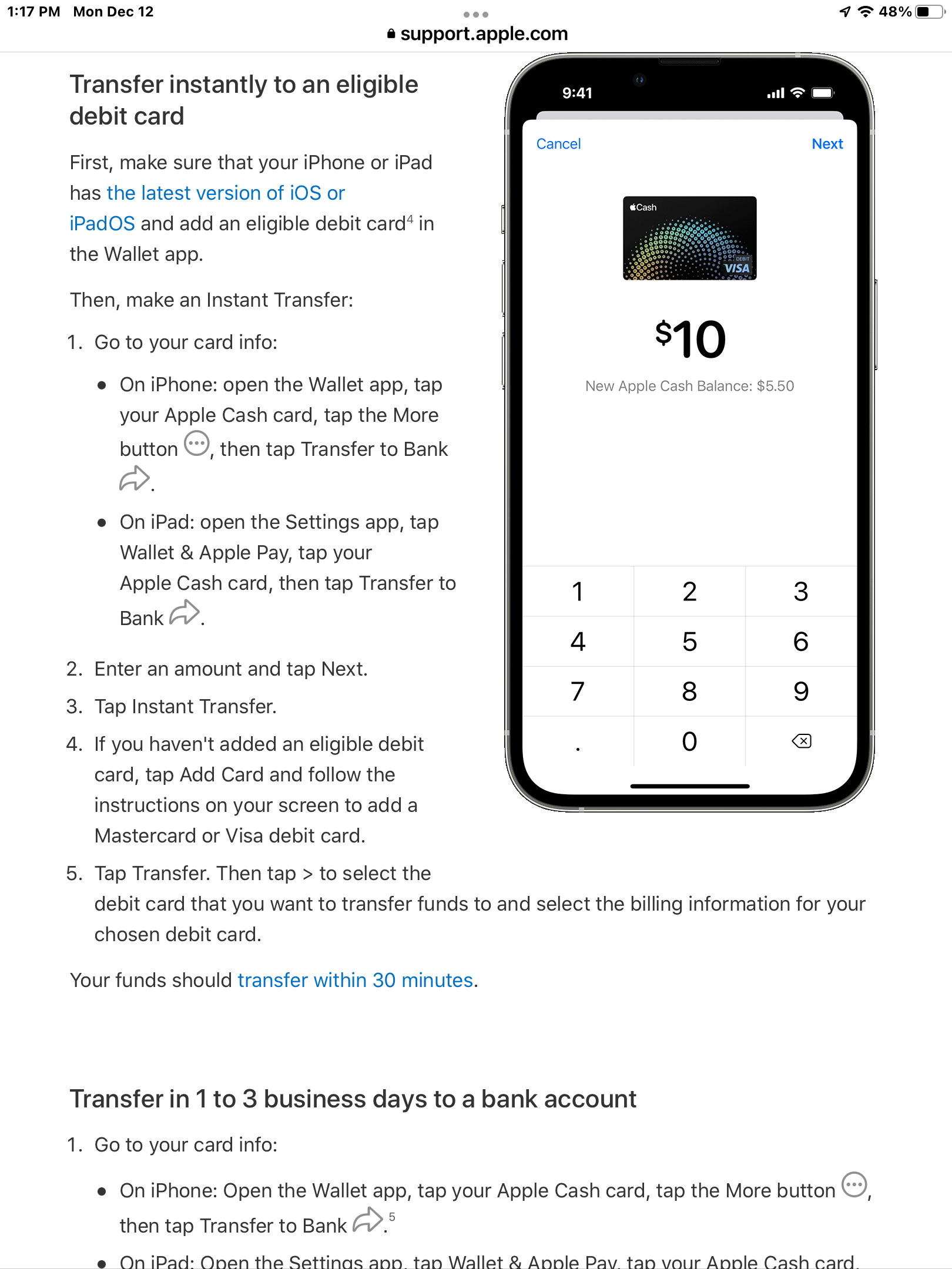 can-t-add-apple-cash-to-my-wallet-on-ipad-apple-community