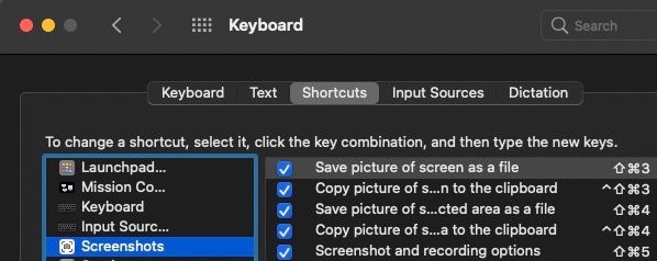 assign f key for screen shot - Apple Community