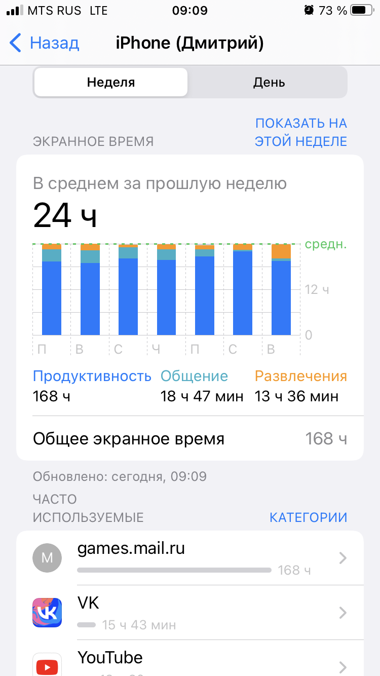 Экранное время - Apple Community