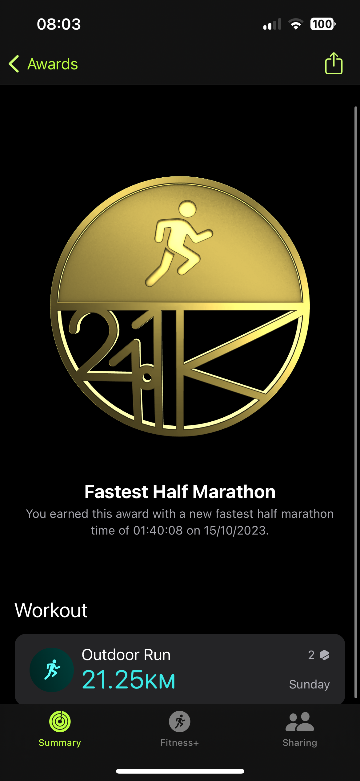 Apple watch sales half marathon