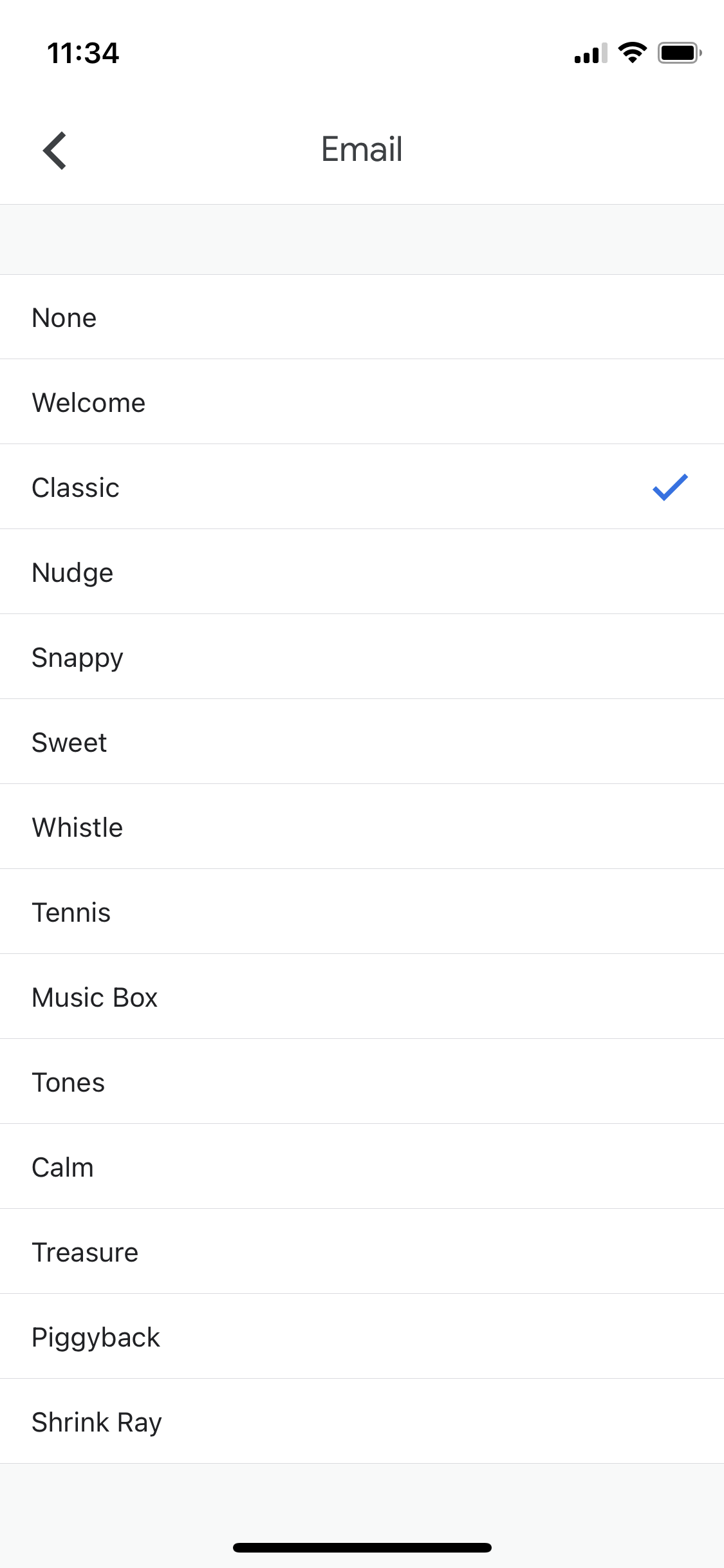 Gmail notification sound - Apple Community