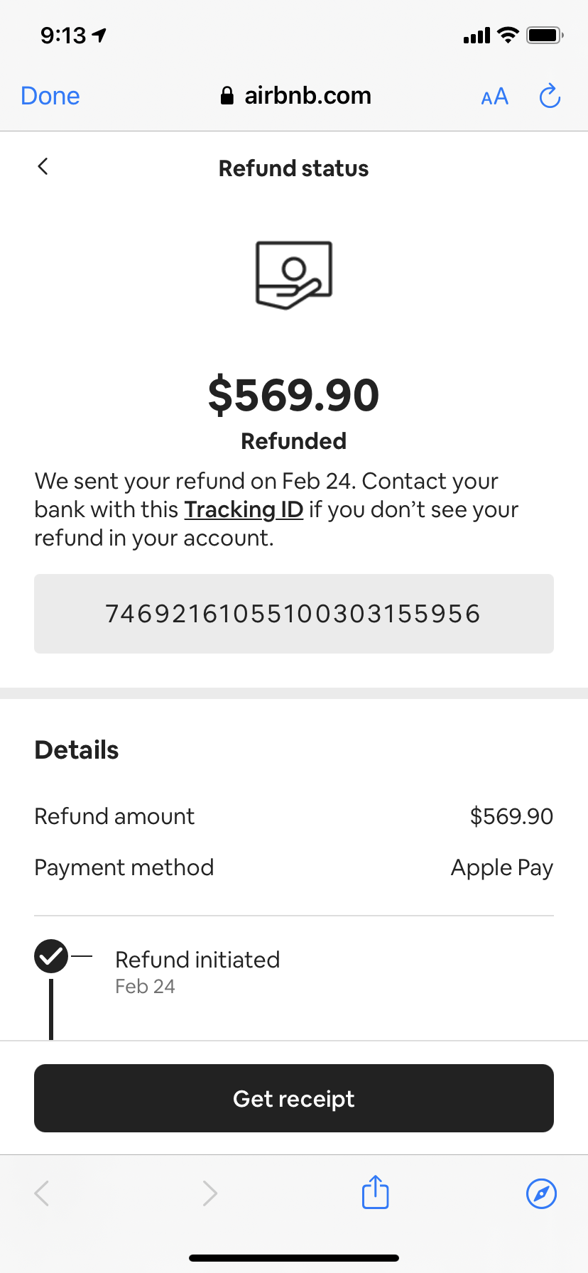 Refund From Airbnb Using Apple Pay Apple Community