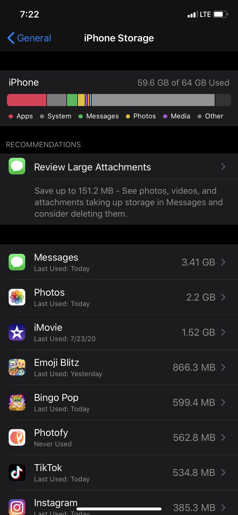 iPhone storage full of “other” Apple Community