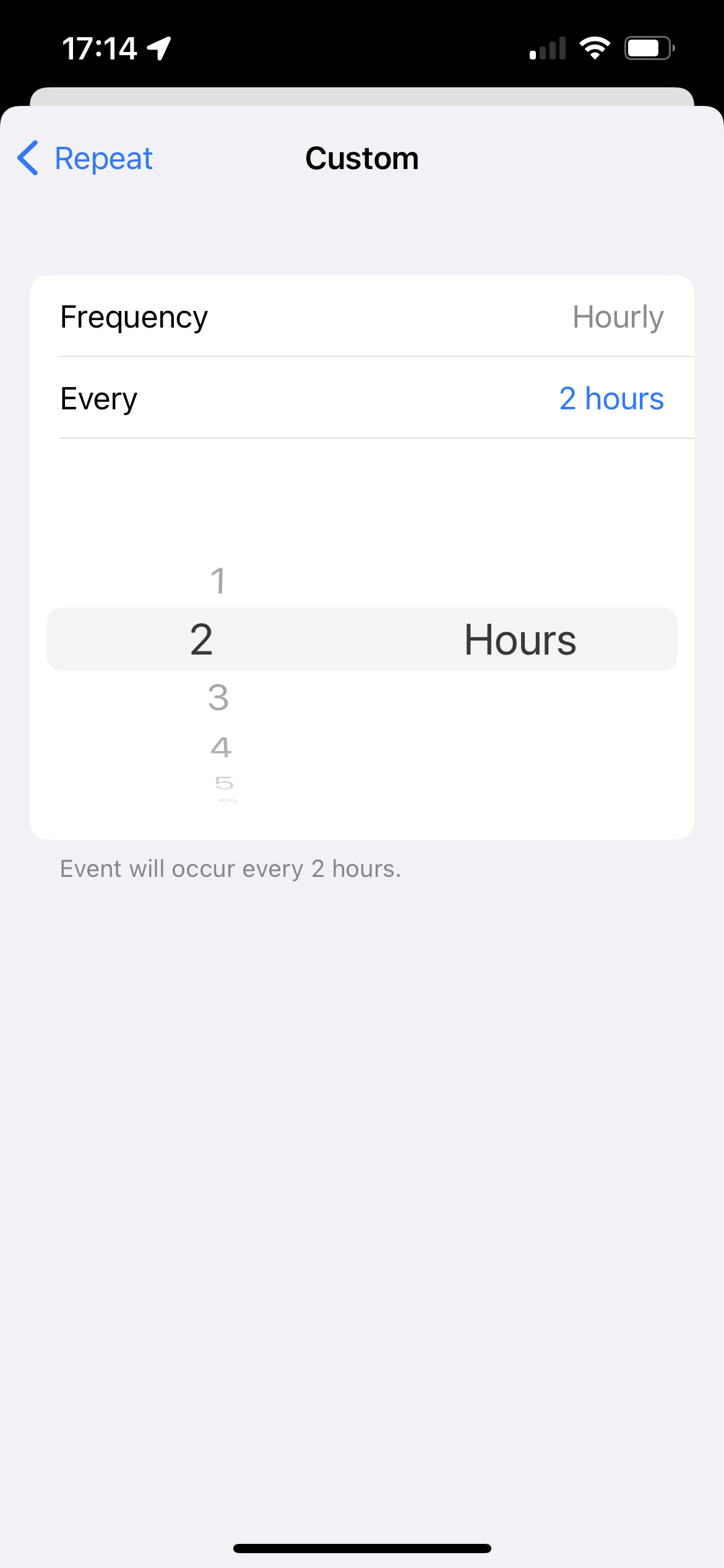 Hourly Reminder Apple Community